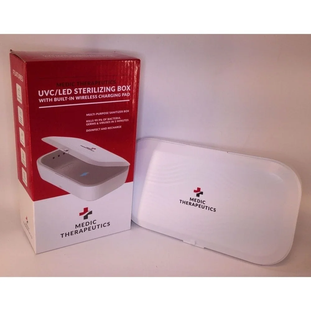MEDIC‎ THERAPEUTICS Sterilizing Box Adult One Size White New UVC LED Wireless